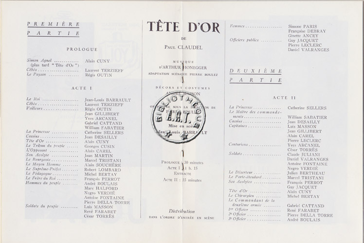 Les programmes de Théatre de l\