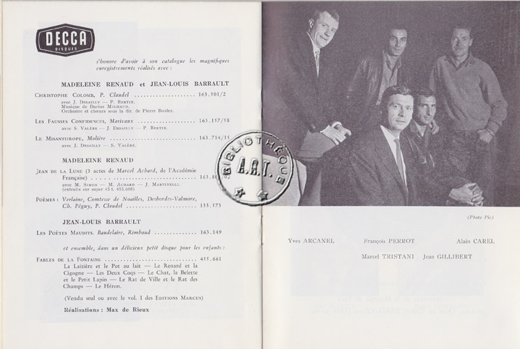 Les programmes de Théatre de l\