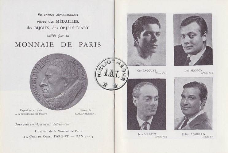 Les programmes de Théatre de l\