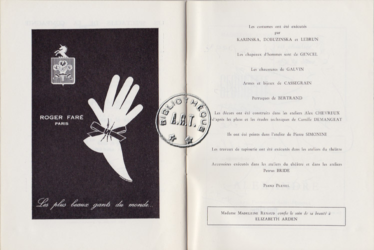 Les programmes de Théatre de l\