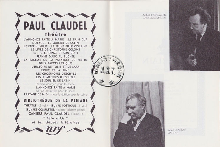 Les programmes de Théatre de l\