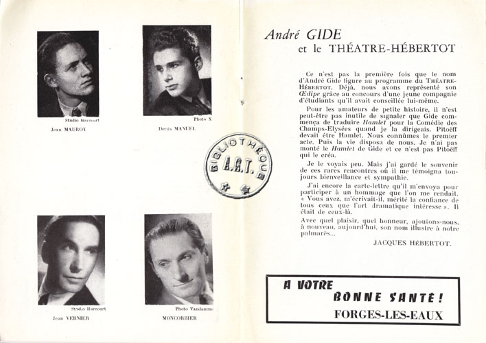 Les programmes de Théatre de l\
