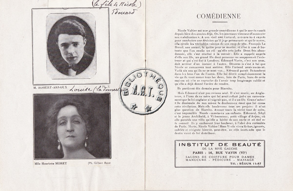 Les programmes de Théatre de l\