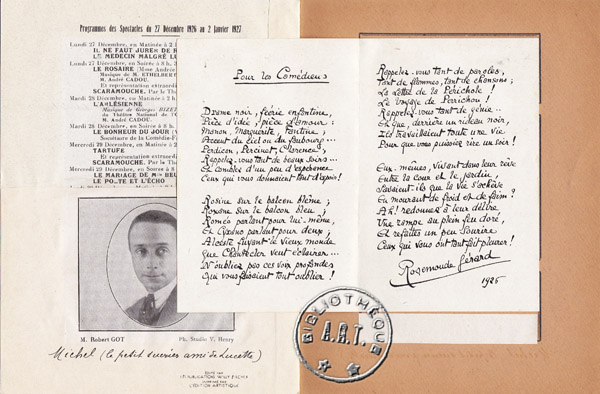 Les programmes de Théatre de l\