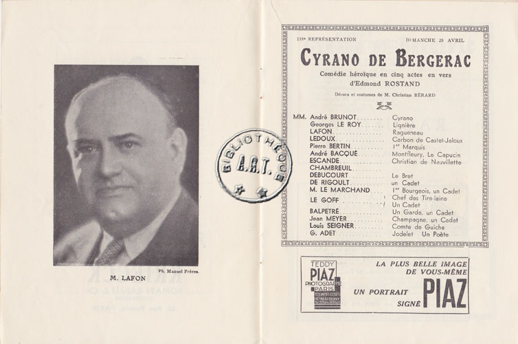 Les programmes de Théatre de l\
