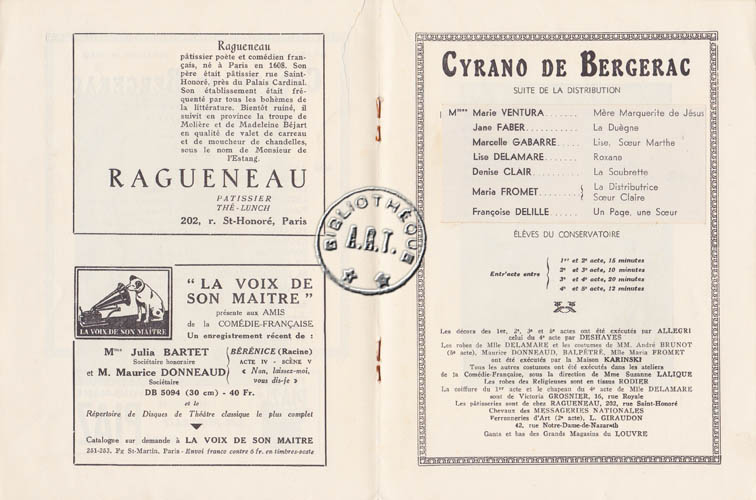 Les programmes de Théatre de l\