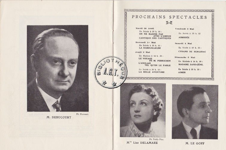 Les programmes de Théatre de l\
