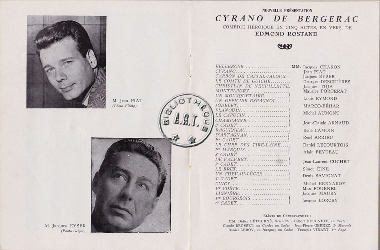 Les programmes de Théatre de l\