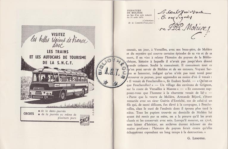 Les programmes de Théatre de l\