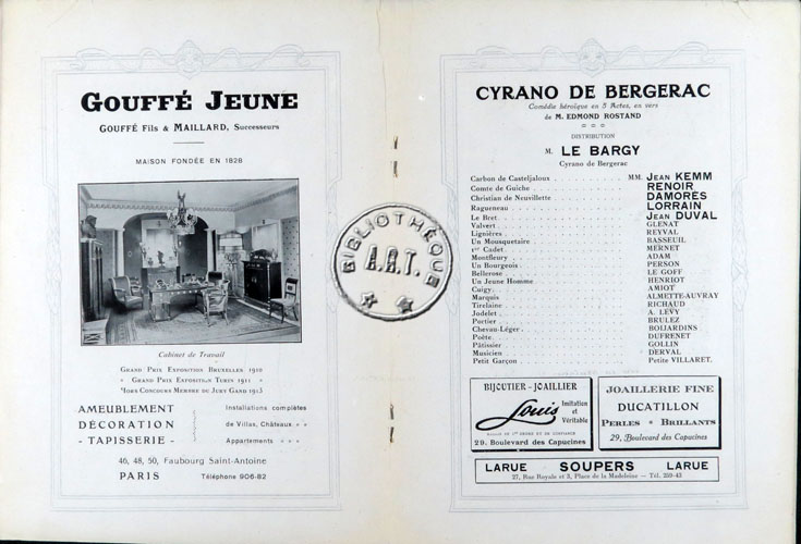 Les programmes de Théatre de l\