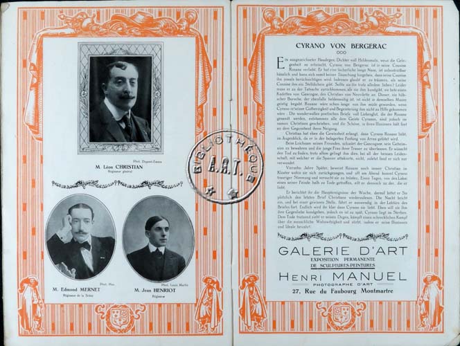 Les programmes de Théatre de l\