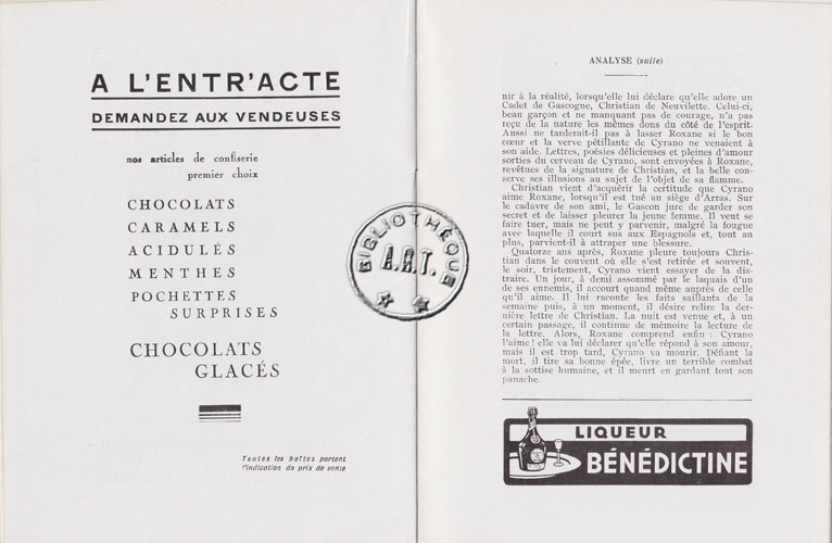 Les programmes de Théatre de l\