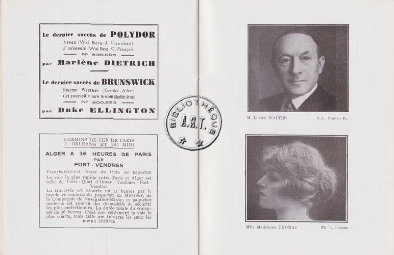 Les programmes de Théatre de l\
