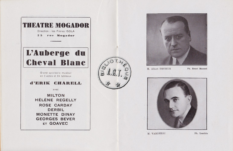 Les programmes de Théatre de l\