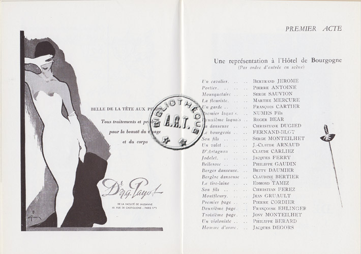 Les programmes de Théatre de l\