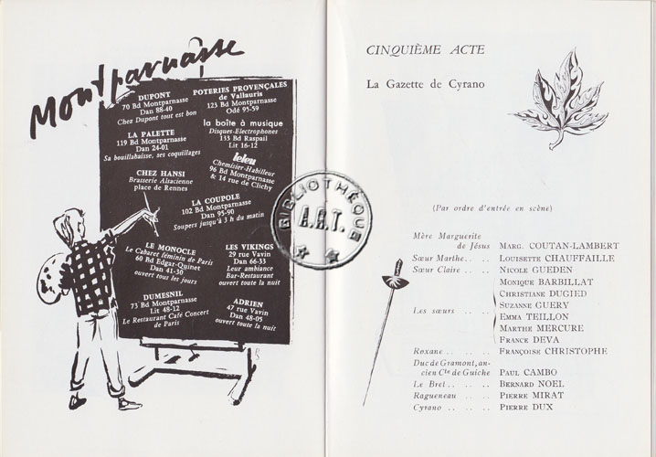 Les programmes de Théatre de l\