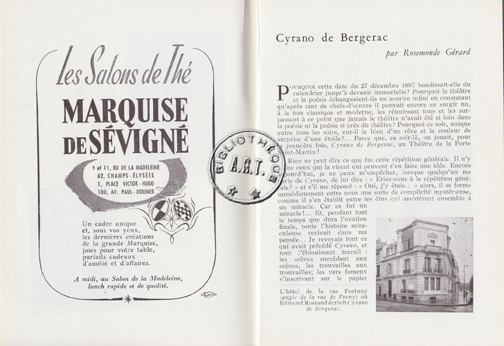 Les programmes de Théatre de l\