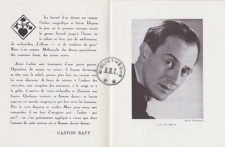 Les programmes de Théatre de l\