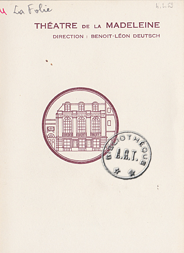 Les programmes de Théatre de l\