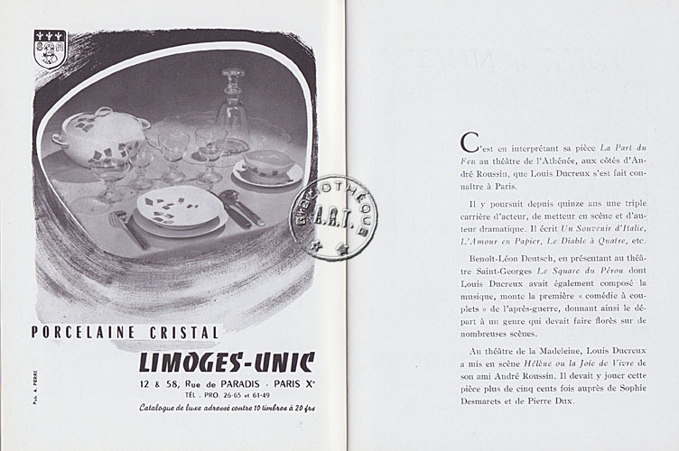 Les programmes de Théatre de l\
