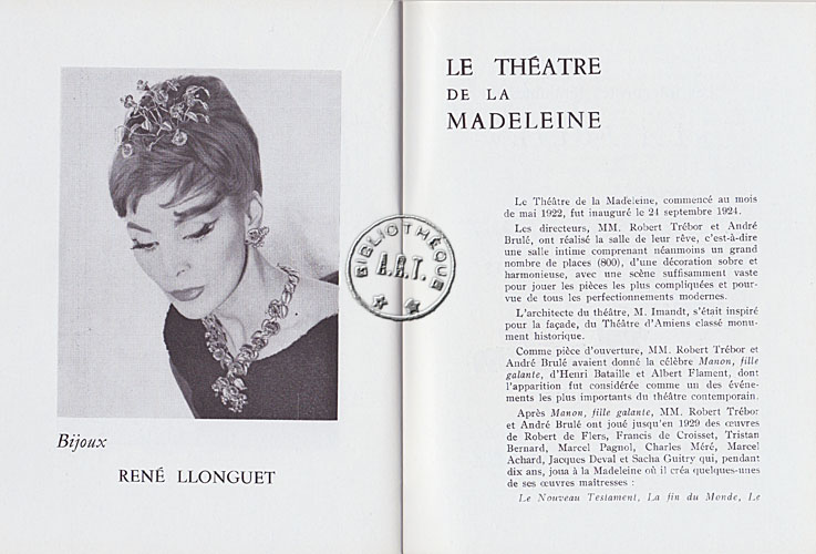 Les programmes de Théatre de l\