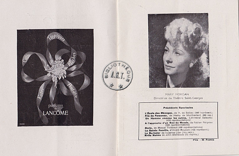 Les programmes de Théatre de l\