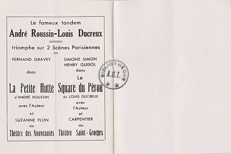 Les programmes de Théatre de l\