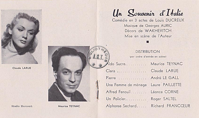 Les programmes de Théatre de l\