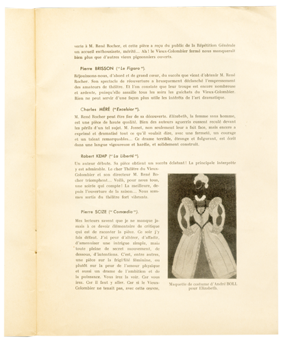 Les programmes de Théatre de l\