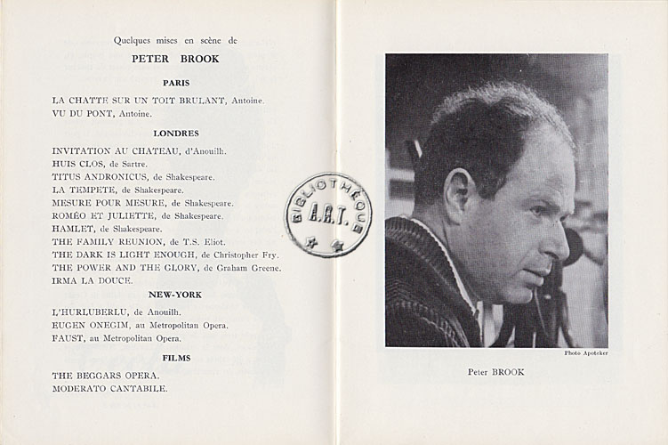 Les programmes de Théatre de l\
