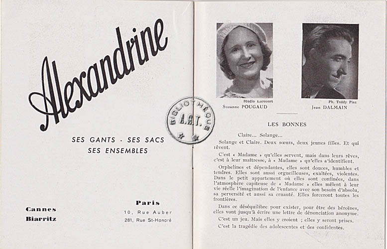 Les programmes de Théatre de l\