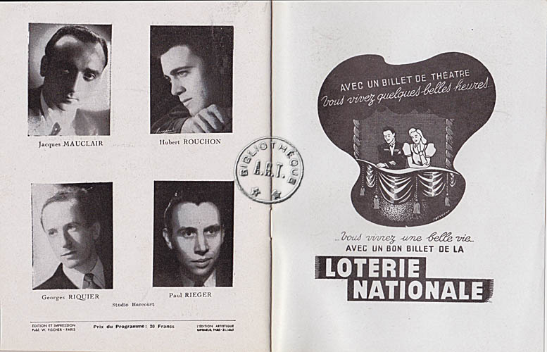 Les programmes de Théatre de l\