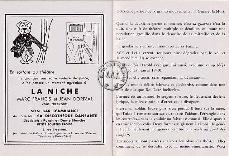 Les programmes de Théatre de l\