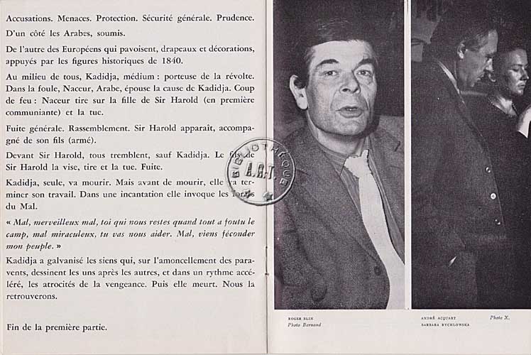 Les programmes de Théatre de l\