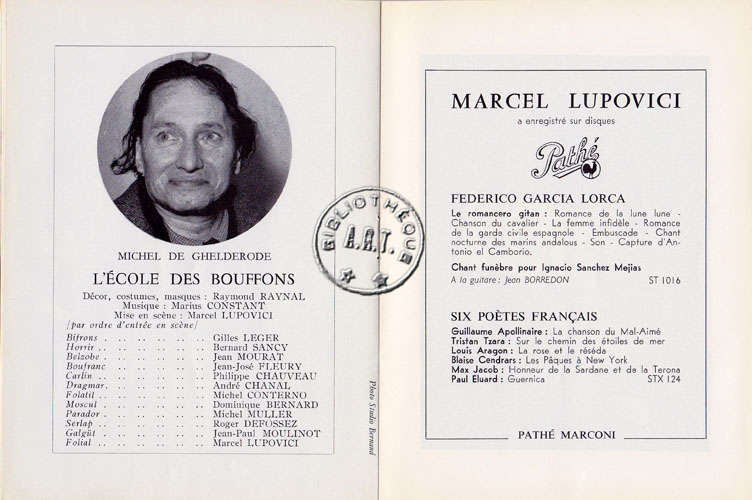 Les programmes de Théatre de l\