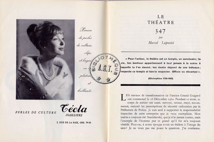Les programmes de Théatre de l\