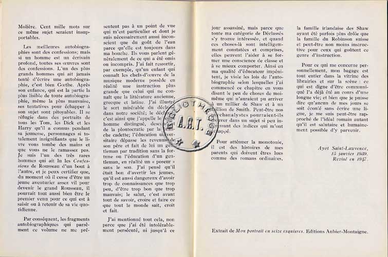 Les programmes de Théatre de l\