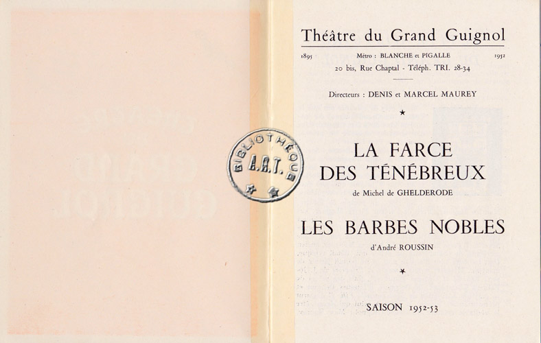 Les programmes de Théatre de l\
