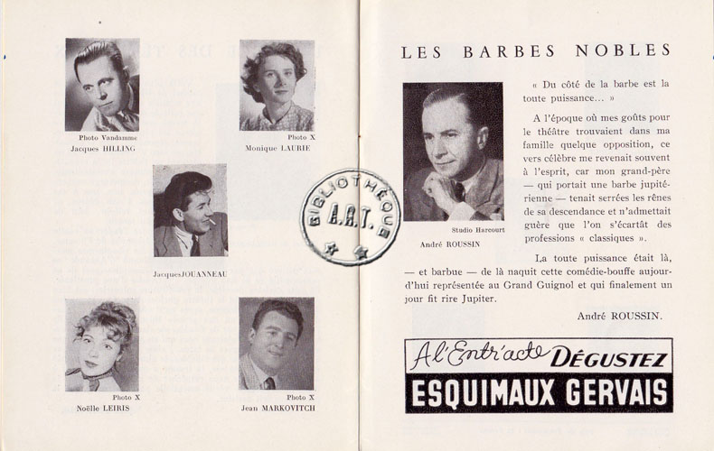 Les programmes de Théatre de l\