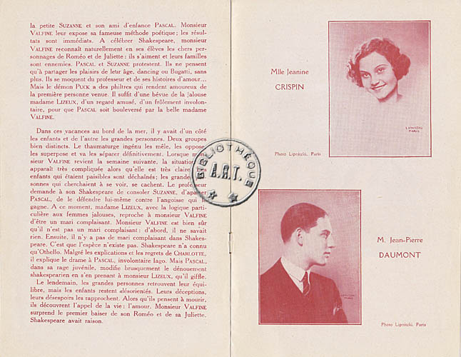 Les programmes de Théatre de l\