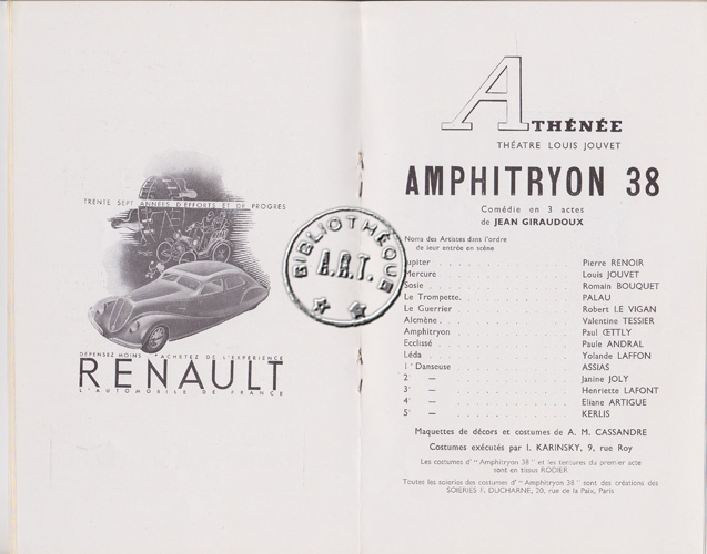 Les programmes de Théatre de l\