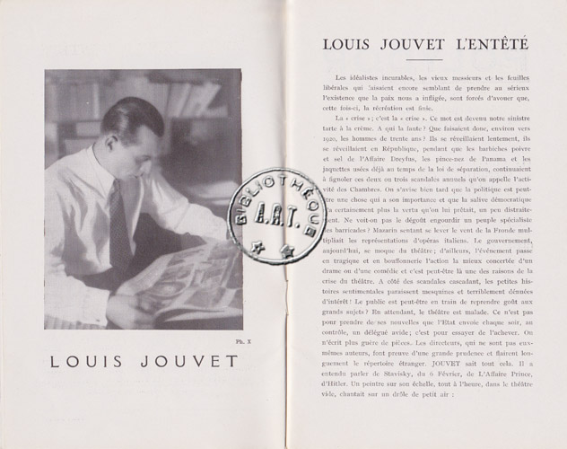 Les programmes de Théatre de l\