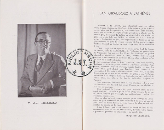 Les programmes de Théatre de l\