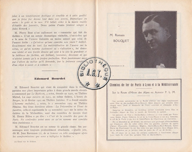 Les programmes de Théatre de l\