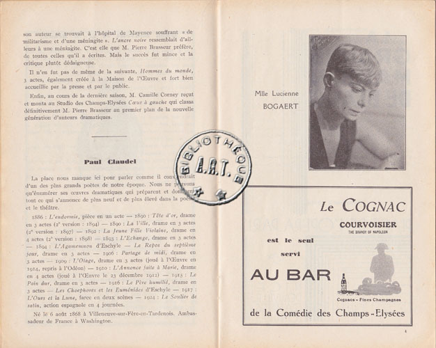 Les programmes de Théatre de l\