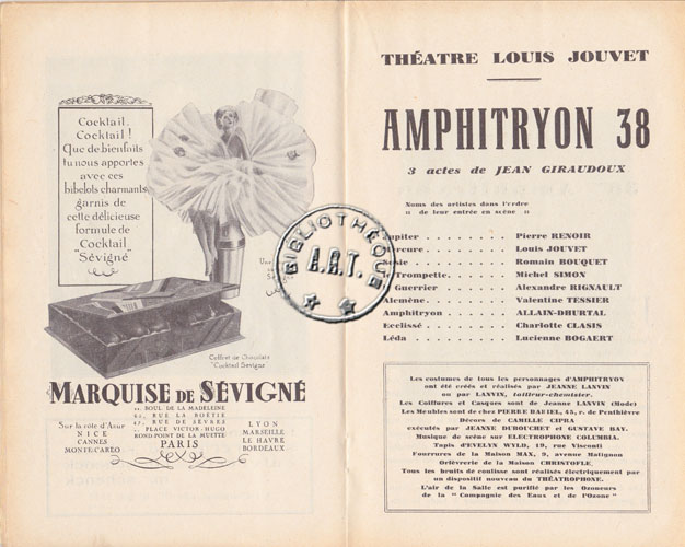 Les programmes de Théatre de l\