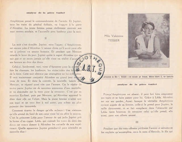 Les programmes de Théatre de l\