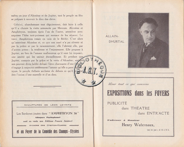 Les programmes de TThéatre de l\
