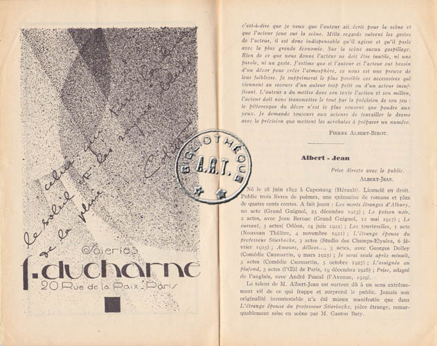 Les programmes de Théatre de l\