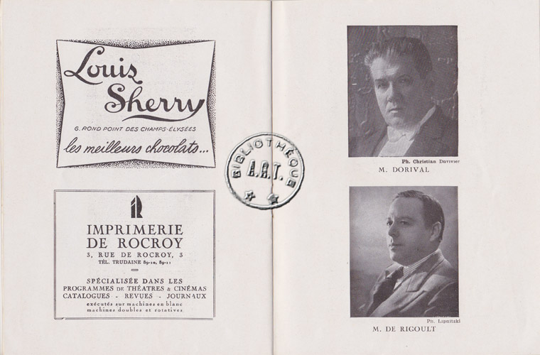 Les programmes de Théatre de l\